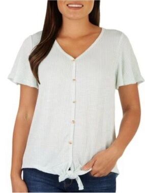 French Laundry Front Tie Hem Top, Large